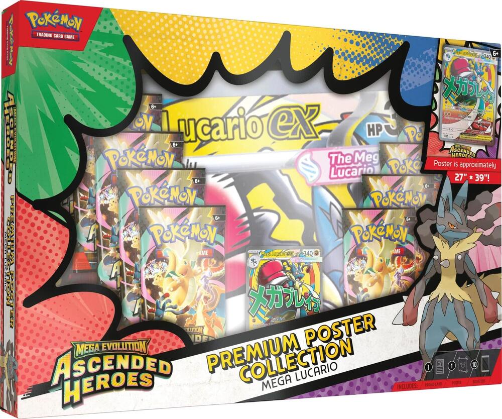 Mega Lucario ex Premium Poster Collection – Ascended Heroes (ASC)