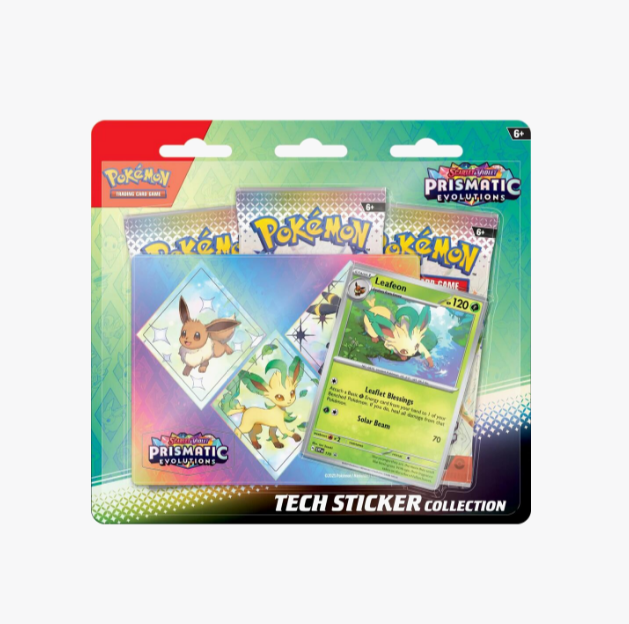 Prismatic Evolutions Tech Sticker Collection Leafeon