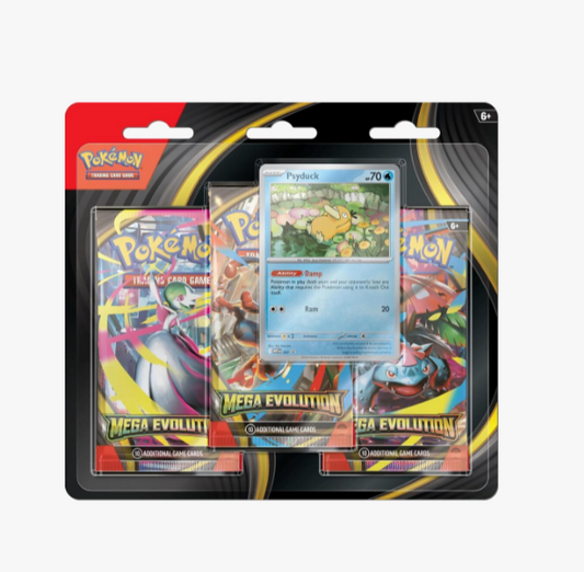 Mega Evolution 3 Pack Blister (Psyduck)